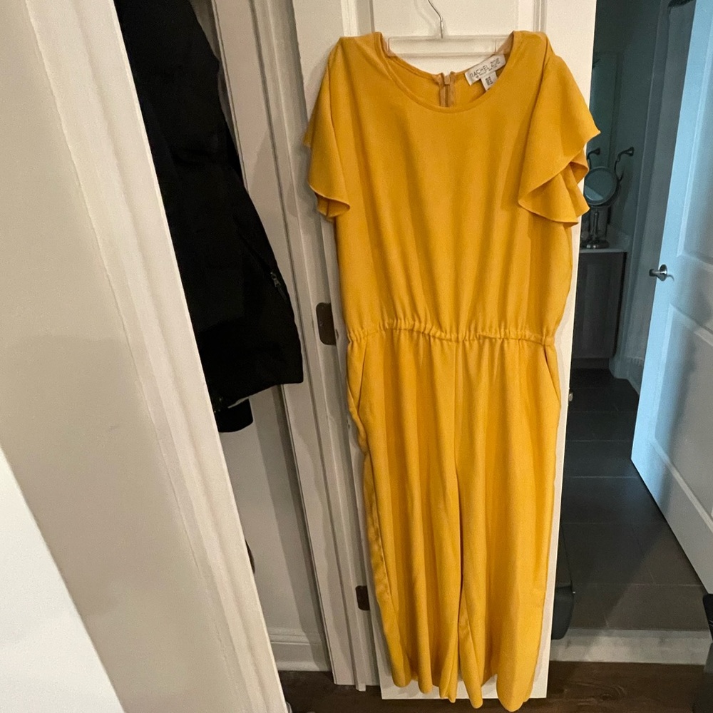 Rachel Zoe yellow jumpsuit